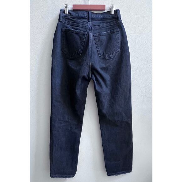 Abercrombie & Fitch The Dad High Rise Curve Love Women's Jean Size 25 Black - Picture 3 of 9